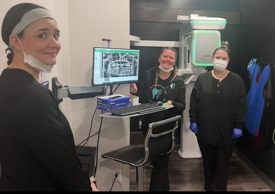 Students in the radiography room